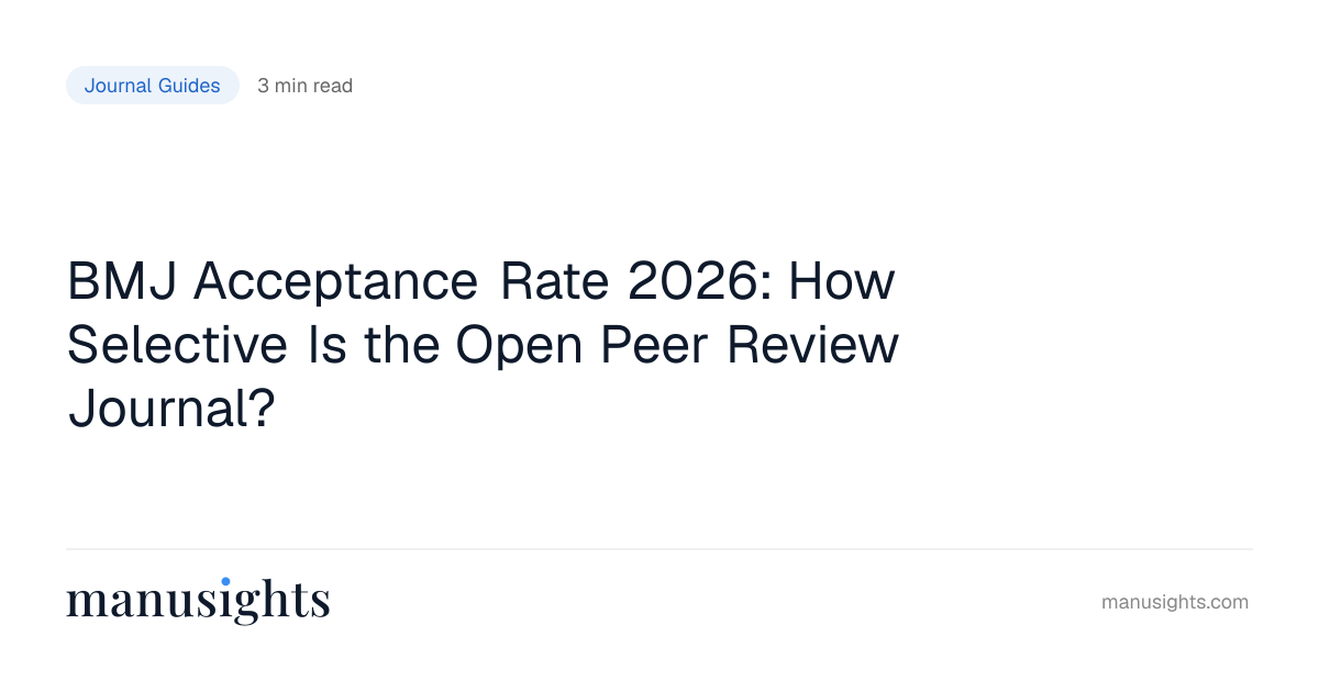 BMJ Acceptance Rate 2026: ~7% (Data)