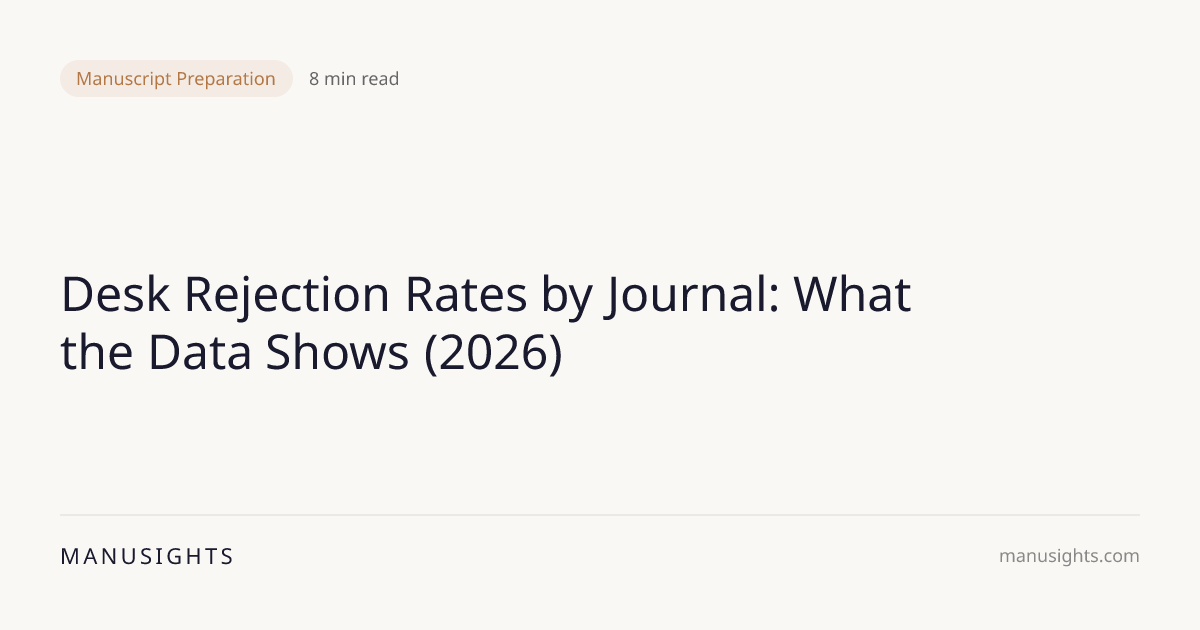 Desk Rejection Rates by Journal (2026 Data)