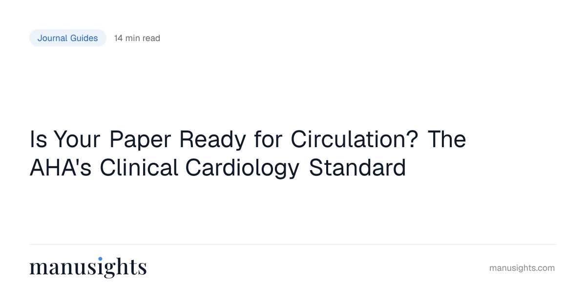 Is My Paper Ready for Circulation? Checklist (2026)