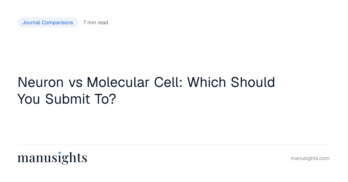 Neuron vs Molecular Cell: Scope & Fit (2026)