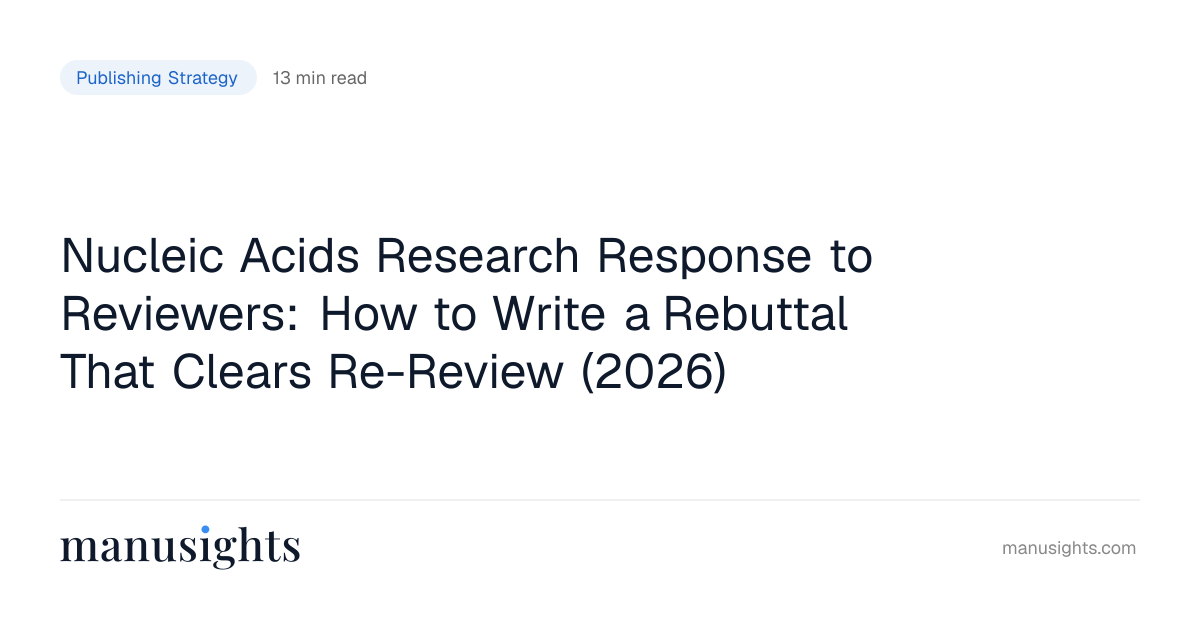Nucleic Acids Research Response to Reviewers 2026