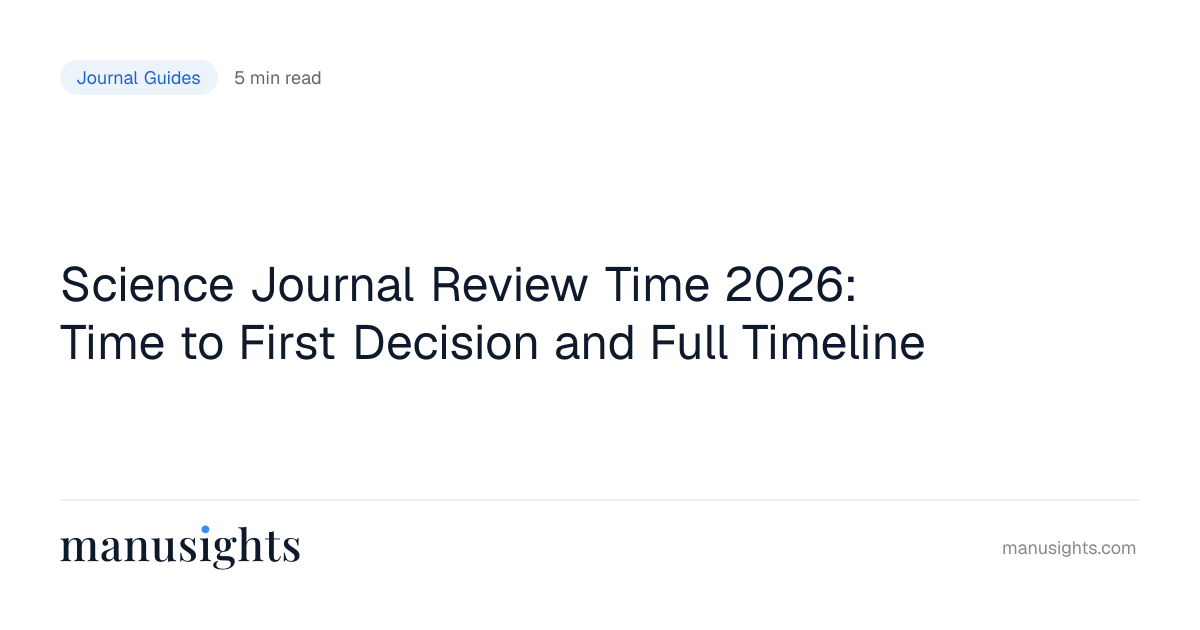 Science Review Time: 2-Week Desk Reject or 4-Month Wait